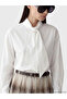 Lcwaikiki Classic Brown Beli Belt Piece Patterned Pleated Skirt - 2