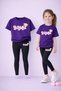 Girl's T-Shirt Leggings Set 100% Cotton Flexible Comfortable Casual Sports Mommy and Daughter Combination