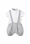 Baby Boy Horse Embroidered Salopet T-Shirt Set - 3