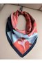 Fular Hair Accessory Blue-Orange Bag That Can Be Used as an Accessory and a Bandana, a Stunning Product 50X50 - 2