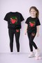 Girl's T-Shirt Leggings Set 100% Cotton Flexible Comfortable Casual Sports Mommy and Daughter Combination