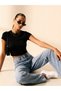 Women's Plain Crop T-Shirt Basic Cotton Lycra - 4