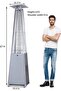 13KW Patio Heater, Outdoor Gas Pyramid Patio Heater - 2