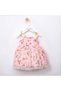 Girl's Tulip Strap Detailed Lined Dress