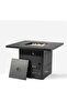 Outdoor Patio Gas Heater, Portable Propane Fireplace with Wheels for Garden, Terrace - perfect for H