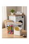 Wooden Handle Lid Colorful and White Jar Storage Container Kitchen and Laundry Room Organizer - 5