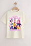 Girl's Kpop Demon Hunters Printed 100% Cotton Oversize Summer T-Shirt - 2