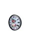 36cm Grey Flower Cup Style Wall Clock for Office Home Office Gift - 3