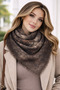 Terra Flow Pattern Women's Scarf Foulard Shawl- Natural Soft Texture Foulard Scarf