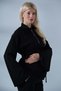 Maternity Spanish Sleeve Zipper Collar Wide Leg High Waist Steel Suit Black - 8