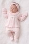 5-Piece Baby Girl Set with Lace Bow Detail – Powder Pink - 2