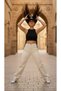 Cante Women's Cream Loose Lycra High Waist Wide Leg Jeans Palazzo Jeans - 3