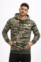 Men's Camouflage Patterned 2 Thread 4 Season Hooded Kangaroo Pocket Hoodie Sweatshirt - Camouflage - 3