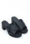 Nvl 795 Cross-Strapped Thick Heeled Slippers