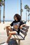 Lighting Mcqueen 95 Detailled Black Oversized T-Shirt