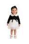 MELIS KNIT and TULLE DRESS - BLACK - 2