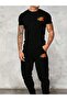Unisex Printed Tracksuit Set - Jogger Sweatpants Crew Neck T-shirt