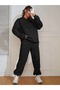 2-Piece Women's Tracksuit Set - Hooded Sweat Jogger Sweatpants - 4