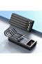 30000mAh Solar High-Capacity Power Bank with 4 Built-in Cables (Micro USB, USB-C, iPhone, USB-A) - 3