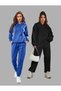 2-Piece Women's Tracksuit Set - Hooded Sweat Jogger Sweatpants