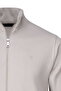 Ecru Regular Fit Zippered Half Turtleneck 100% Cotton Knitwear Cardigan - 2