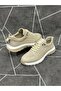 Beige Genuine Leather Orthopedic Sports Shoes - 4