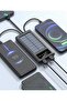 30000mAh Solar High-Capacity Power Bank with 4 Built-in Cables (Micro USB, USB-C, iPhone, USB-A) - 4
