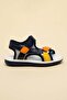 Şirinbebe Orthopedic Boys' Sandals Navy Blue Velcro Side Closed - 4