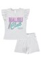Malibu Printed Shorts Set for 2-5 Years - Off-White - 4