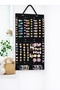 2-Tier Stylish Felt Hair Accessory Organizer Bag -Wall Mount Storage for Hairpins & More