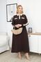 Plus Size Modal Fabric Dress with Ornamental Pocket Detail