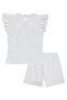 Malibu Printed Shorts Set for 2-5 Years - Off-White - 2