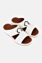 Men Slip On Arabic Sandals, Off White - 2