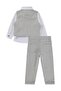 3-Piece Linen Set with Vest for 2-5 Years Old - Gray - 3