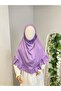 Girl's Practical Headscarf, Ready-To-Wear Cotton Comfortable Ruffled Headscarf - 4