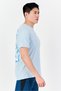 Men Sportswear Fit Short Sleeve Outdoor T-Shirt, Ice Blue - 2