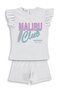 Malibu Printed Shorts Set for 2-5 Years - Off-White