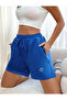 WOMEN'S PRINTED ELASTIC POCKET SHORTS