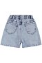 Floral Embroidered Shorts for 6-9 Years Old - Blue - 2