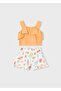 Girl's Shorts Set 4-8 Years Orange - 2