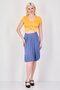 Women Textured Midi Skirts, Slate Blue - 4