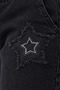 Pink 64103-26 Girl's Denim Trousers Set Star Patch Detailed Comfortable Fit Casual Top and Bottom Set - 7