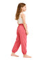 Girl's Dusty Rose Elastic Lace-Up Summer Trousers 100% Cotton Comfortable Cut 5-14 Years Old - 4