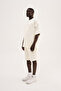 Men's Metal Label Jacquard Oversize T-Shirt Ecru - 8