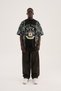 Men's Free Soul Printed Oversize T-Shirt Black - 8