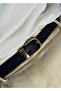 Ji̇m Dark Blue Faux Leather Belt 100 cm - 4