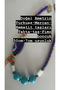 Design Natural Ametrine-Pearl-Coral-Hematite-Turquoise-Iranian Agate Stone Necklace - 3
