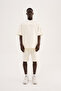 Men's Metal Label Jacquard Oversize T-Shirt Ecru - 7
