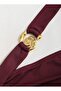 Women's One-Shoulder Layered Skirt with Buckle Detail Design Mini Dress - 3