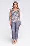 10988 قميص رياضي محبوك بنمط رمادي - 2